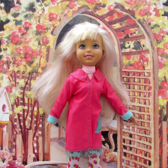 WEE 3 FRIENDS CLOTHES, PINK RAINCOAT, TUTU, TURTLENECK, VEST, LEGGINGS, SHOES + - Picture 3 of 10